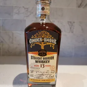 Bard Cinder and Smoke Straight Bourbon Whiskey Aged 13 Years