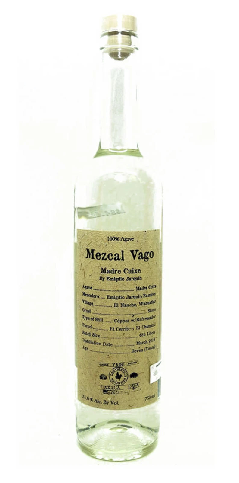 Mezcal Vago Madre Cuixe by Emigdio Jarquín