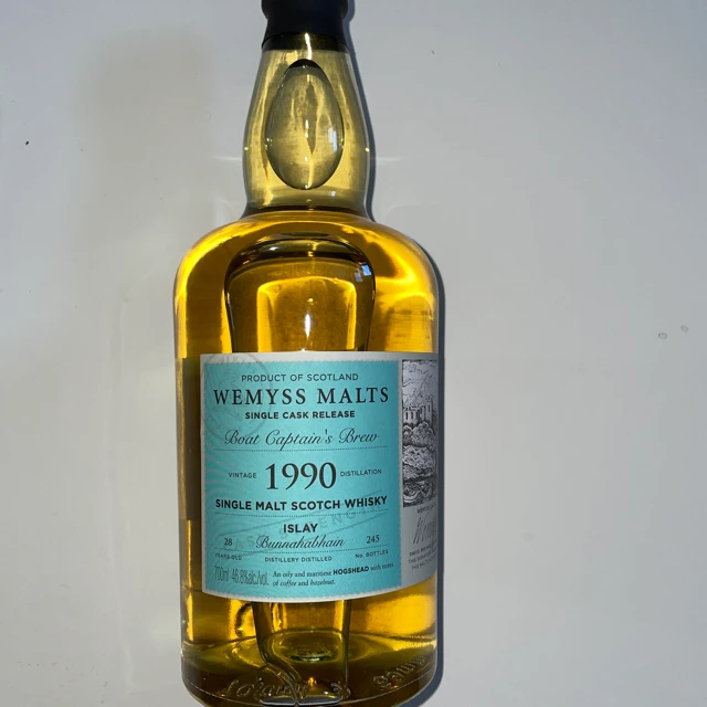 Bunnahabhain 28 year Boat Captain's reserve (Wemyss Malts)