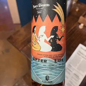 Fierce Whiskers Texas Straight Rye Whiskey Finished In IPA Barrels (Lazurus Brewing Company) After Life Bottled On 5-9-24 Distilled In 2021