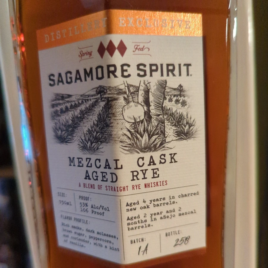 Sagamore Spirit Mezcal Cask Aged Rye