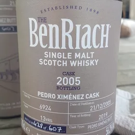 Benriach Pedro Ximenez Cask 13 Year 2005