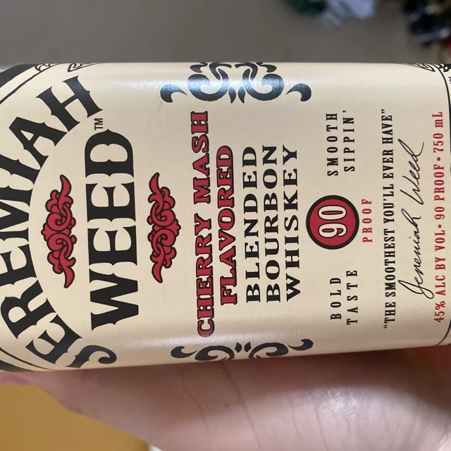 Jeremiah Weed Cherry Mash Flavored