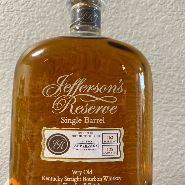 Jefferson's Reserve Single Barrel Very Old Bourbon (Applejack Edition)