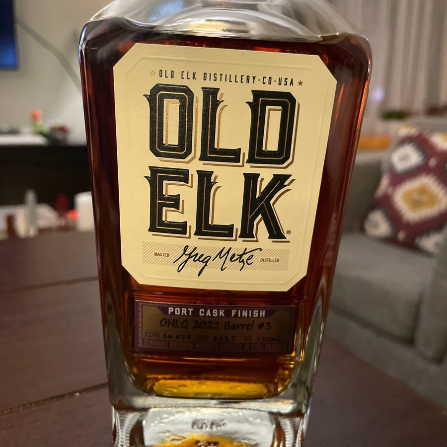 Old Elk Straight Bourbon Whiskey Port Cask Finish (OHLQ 2022  Barrel 3)