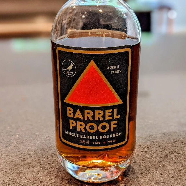 Cardinal Spirits Barrel Proof Single Barrel Bourbon (36% Rye)