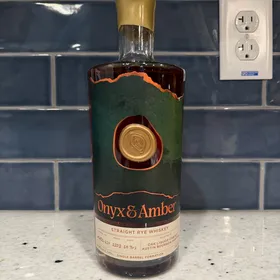 ONYX & AMBER Straight Rye Whiskey Single Barrel