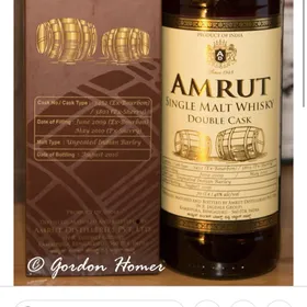 Amrut Double Cask Unpeated Bourbon/PX 2016