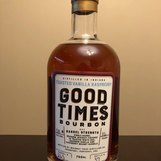 Good Times Toasted White Oak Bourbon Vanilla and Raspberry Brandy