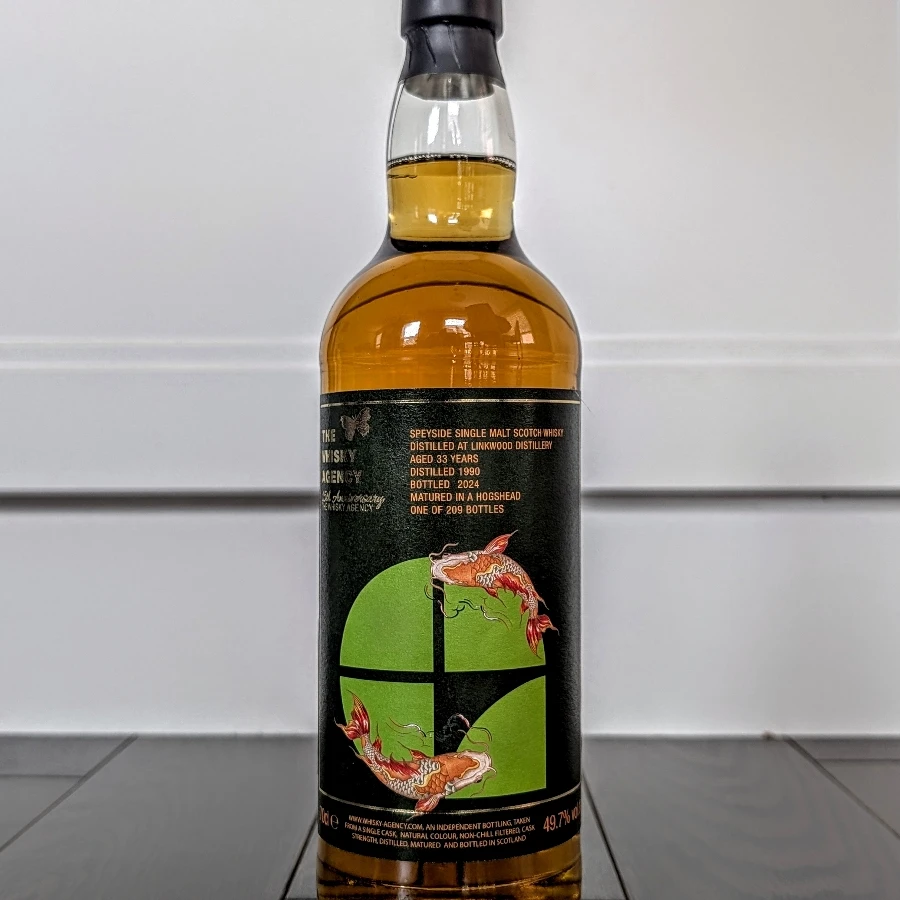 The Whisky Agency Linkwood 1990 33 Year Single Malt Scotch Whisky