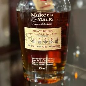 Maker's Mark Private Selections BIG AND BRIGHT Spec's Select Vol. 1- Ode to Texas