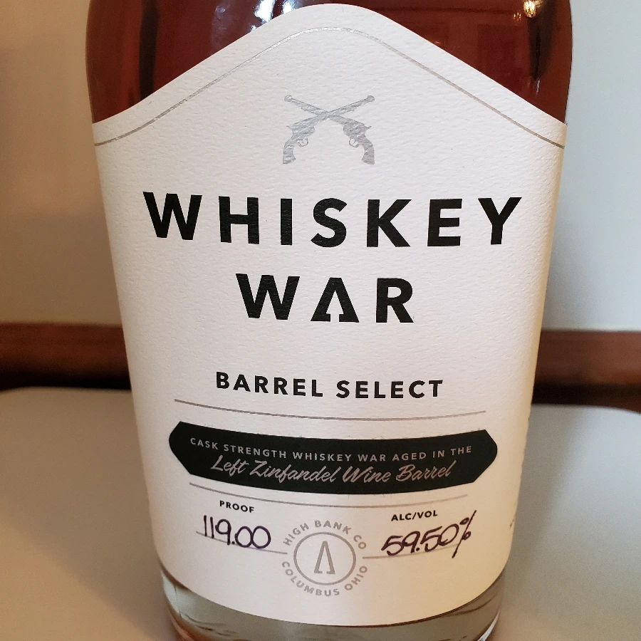 High Bank Whiskey War Barrel Select Batch #5 Left Zinfandel Barrel
