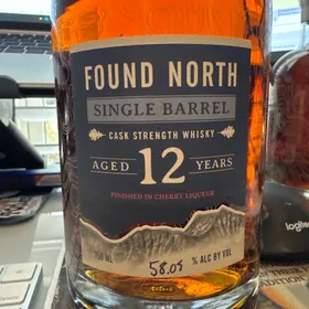 Found North single barrel, cask strength whisky aged 12 years, finished in cherry liqueur