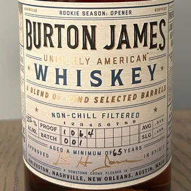 Burton James Whiskey- Rookie Season: Opener