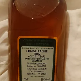 Craigellachie 11 year, Signatory 2002 (Exclusively bottled for Denmark)