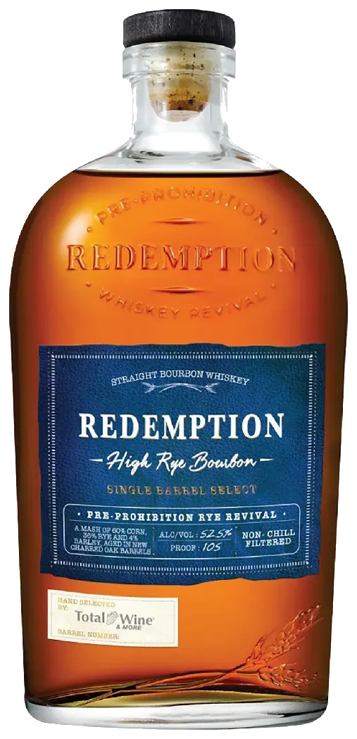 Redemption High Rye Bourbon Single Barrel Select