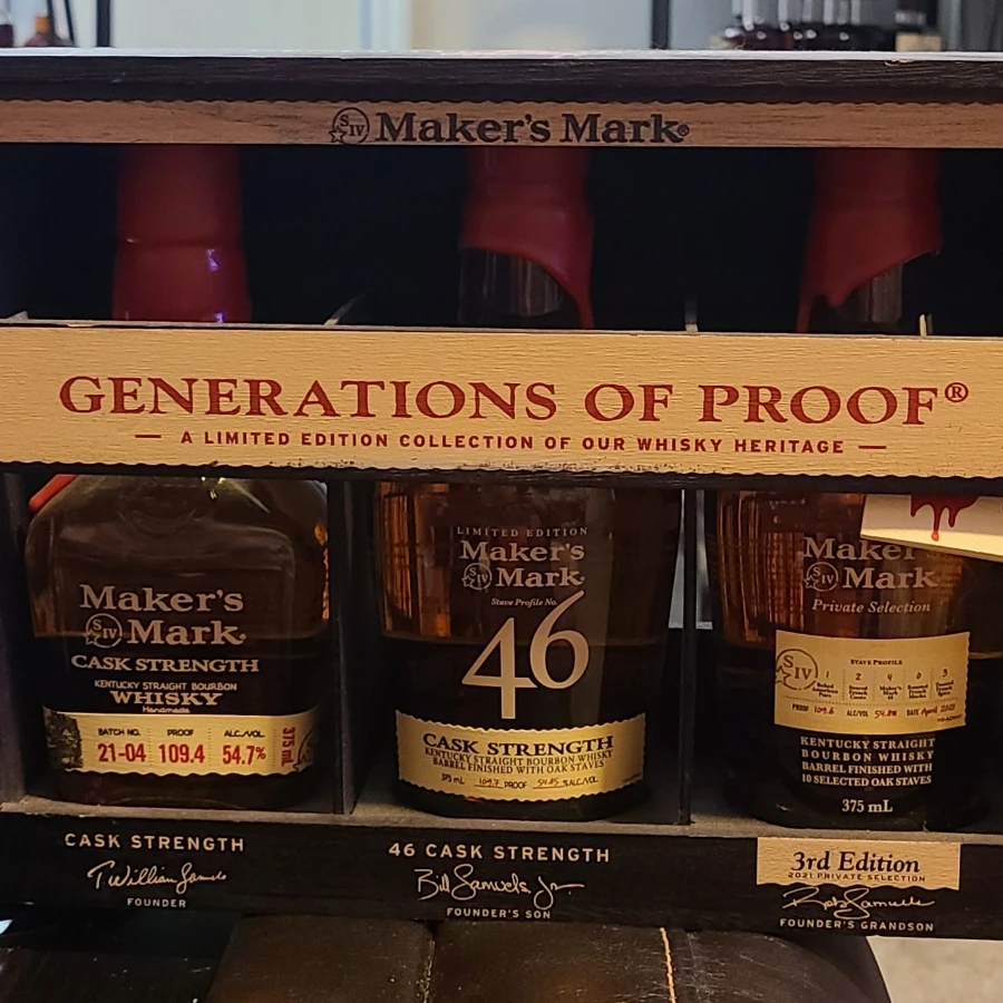 Maker's Mark Generations of Proof