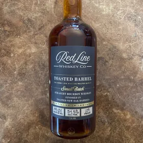 Red Line Toasted Barrel Small Batch Straight Bourbon Whiskey Finished in Toasted New Oak Barrels