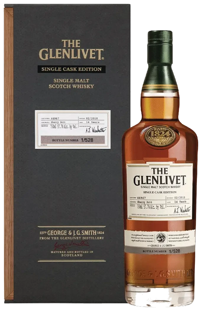 Glenlivet Single Cask Edition Sherry Butt 14 Year Cask #58022