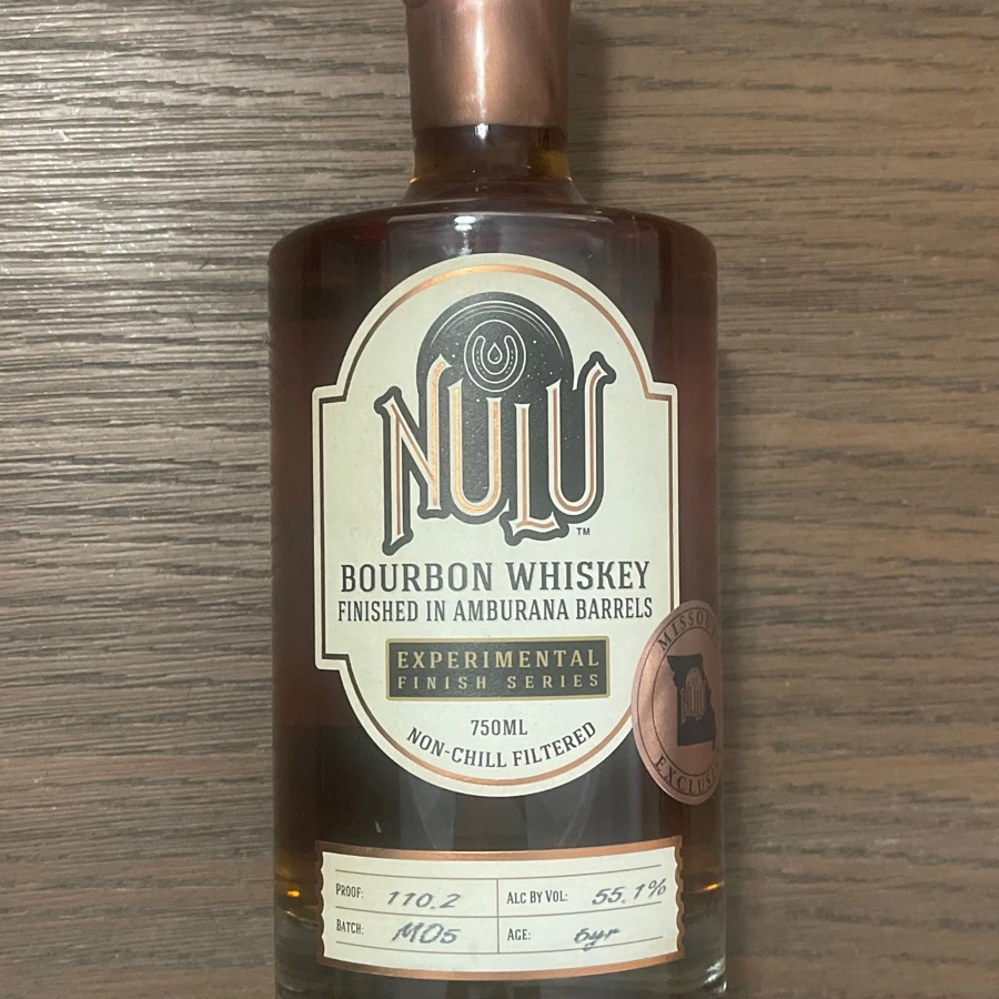 Nulu Experimental Finish Series Bourbon Whiskey Finished In Amburana Barrels - Missouri Exclusive