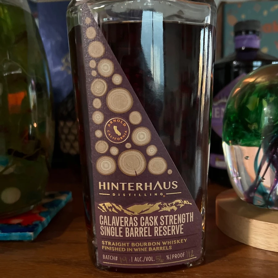 calaveras cask strength single barrel reserve