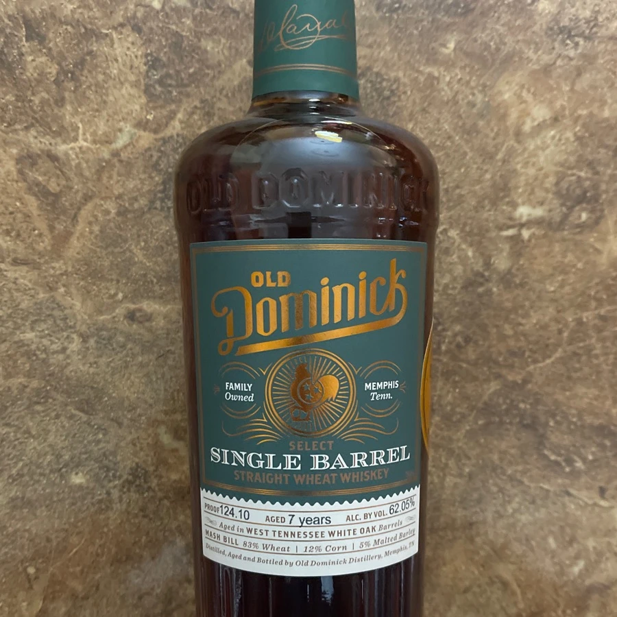Old Dominick Straight Wheat Whiskey Select Single Barrel - St. Louis Bourbon Society