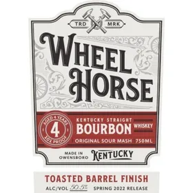 Wheel Horse Toasted Barrel Finish Kentucky Straight Bourbon

(Spring 2022)