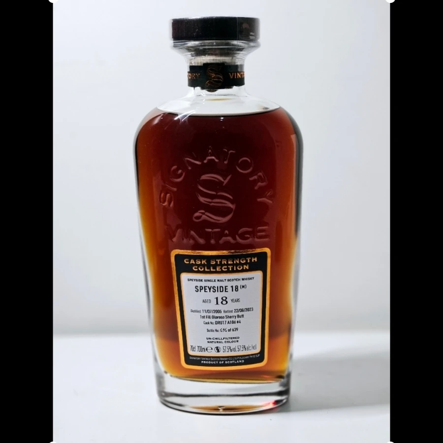 Signatory Vintage Cask Strength Speyside 18yo 2005