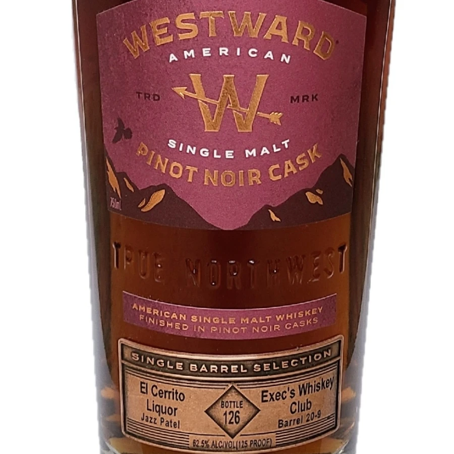 Westward Pinot Noir Cask Single Barrel - El Cerrito & Exec Whiskey Club