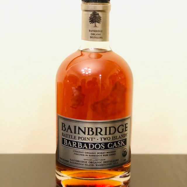 Bainbridge Battle Point Two Islands Barbados Cask Organic Wheat Whiskey