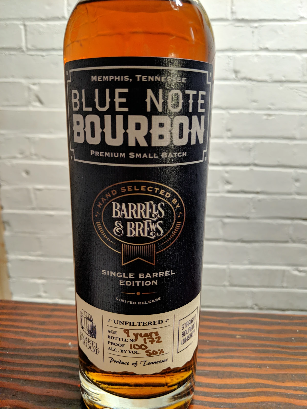 Blue Note Bourbon Single Barrel 9 Year (Barrels & Brews)