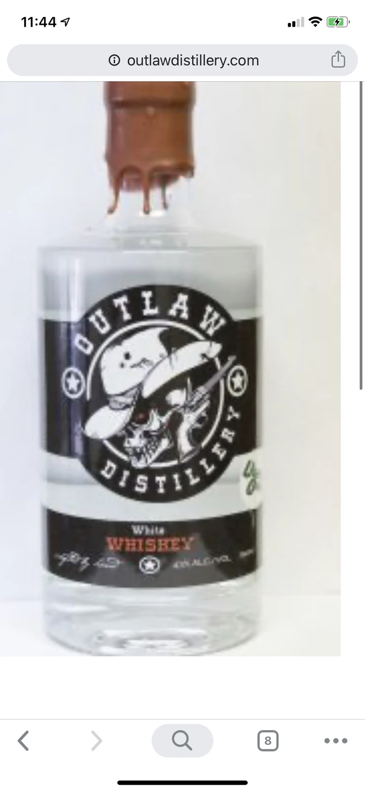 Outlaw Distillery White Whiskey