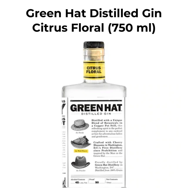 Green Hat Gin Citrus Floral