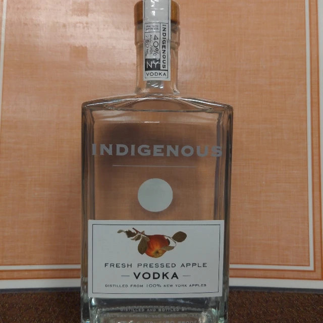 Indigenous fresh pressed apple vodka