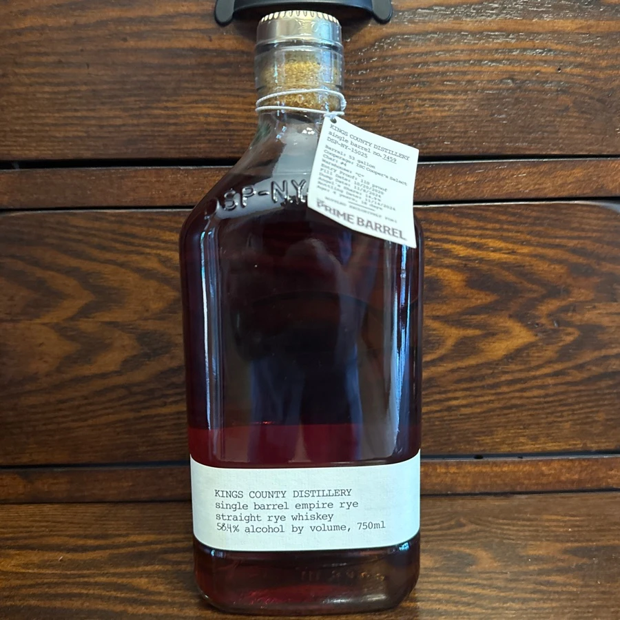 King's County Single Barrel Empire Rye (The Prime Barrel)