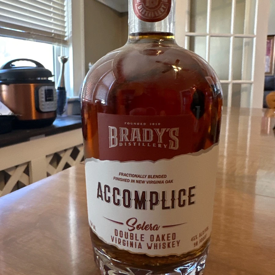 Brady's Distillery Accomplice - Solera Double Oaked Virginia Whiskey