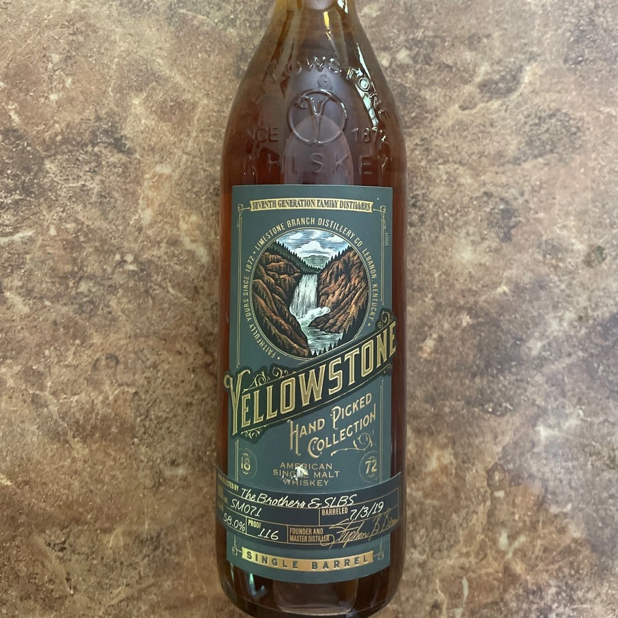 Yellowstone Hand Picked Collection Single Barrel American Single Malt Whiskey - Bourbon Bros & SLBS