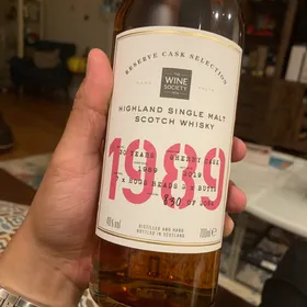 Highland single malt scotch whisky 1989