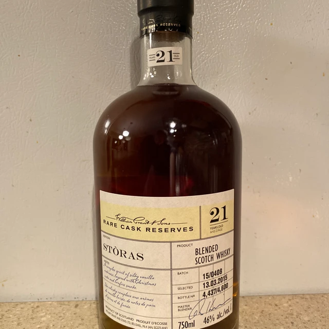 William Grant & Sons Rare Cask Reserves Stòras Edition 21 Years Old