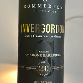 Invergordon 20 Year Old Single Grain Scotch Whisky Amarone Barriques Summerton