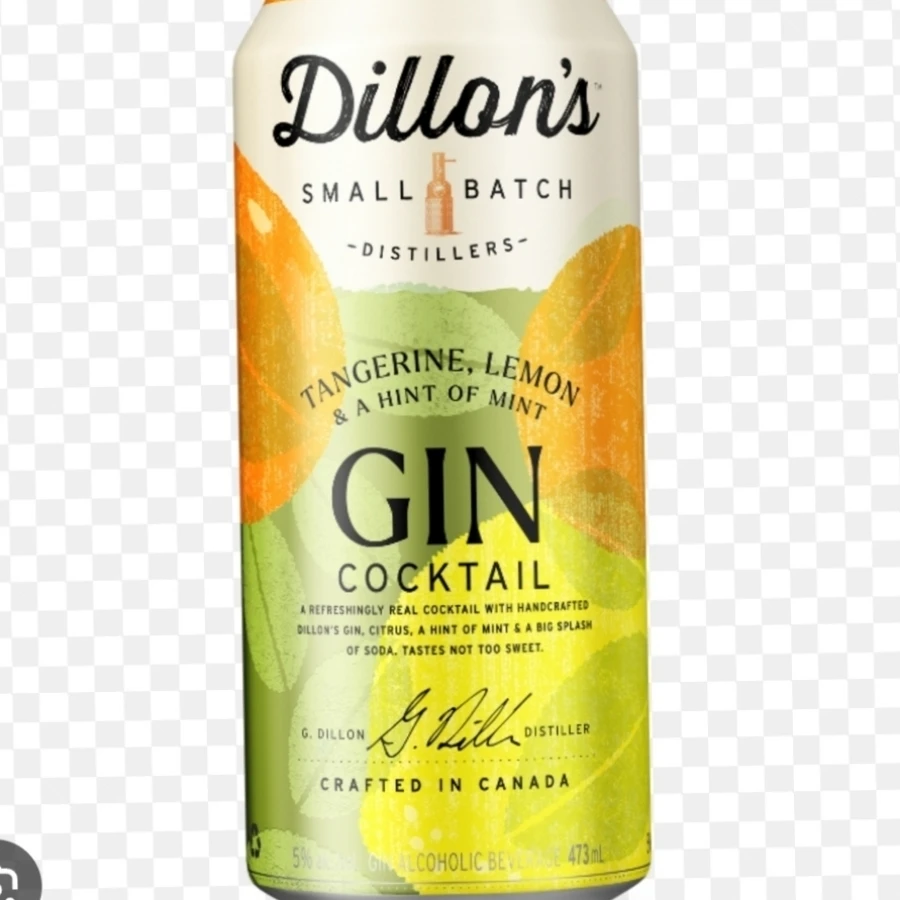 Dillon's Small Batch Gin Cocktails Tangerine, Lemon, & A Hint of Mint