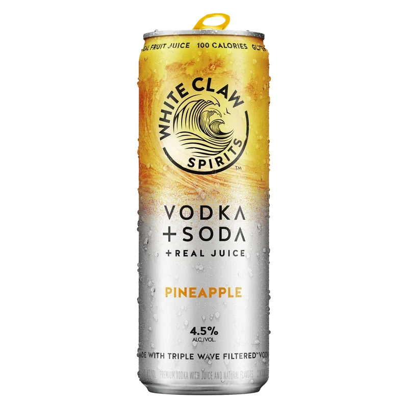 White Claw Vodka + Soda Pineapple  12oz Can 4.5% ABV