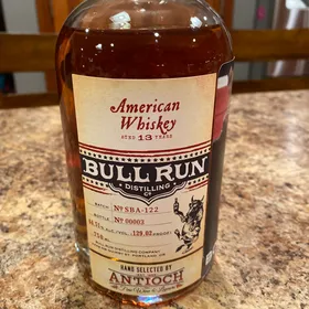 Bull Run American Whiskey 13 years old