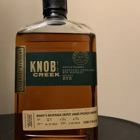 Knob Creek Single Barrel Select Rye W-1 F-06 R-09 (Binny's Beverage Depot)