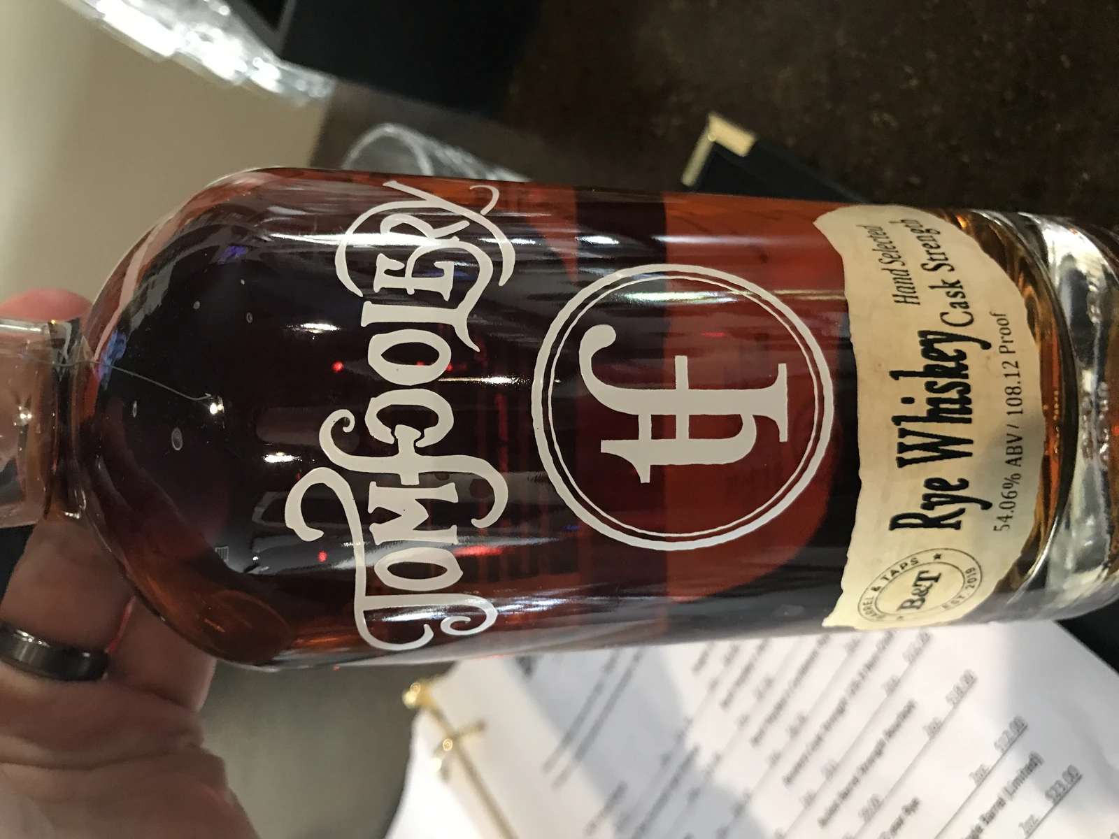 Tom Foolery Rye Whiskey Barrel Pick