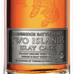 Bainbridge Battle Point Two Islands Islay Cask Finished Organic Wheat Whiskey
