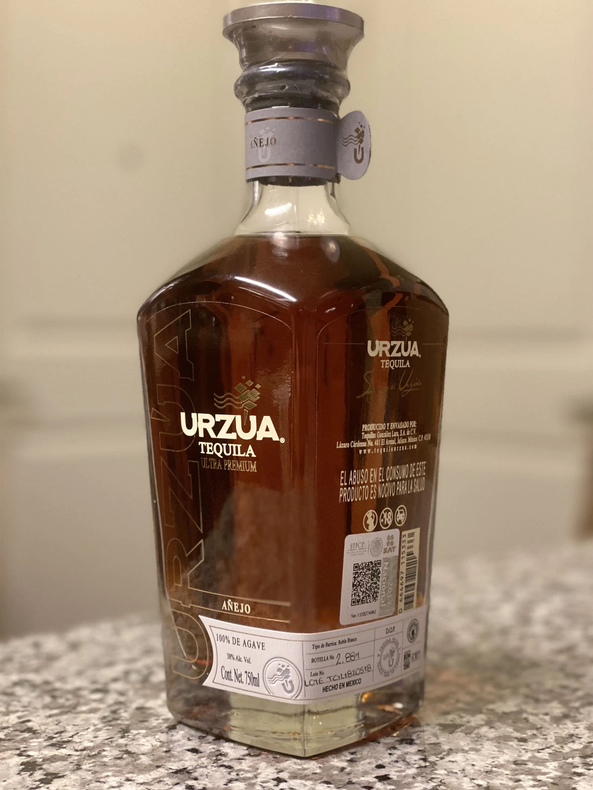 Urzua Tequila Añejo