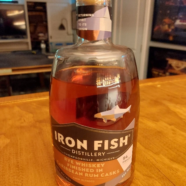 Iron Fish Rye Whiskey Finished In Caribbean Rum Casks