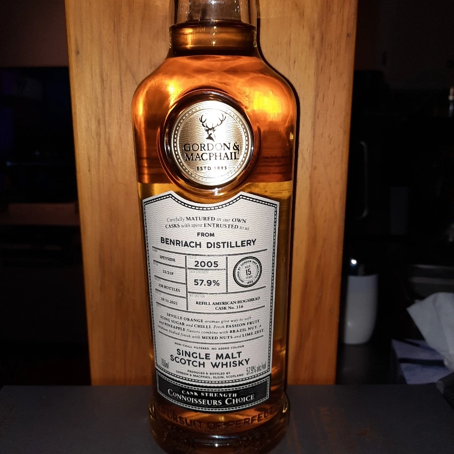 Benriach 2005 15 Year Connoisseurs Choice Cask Strength (Gordon & MacPhail)