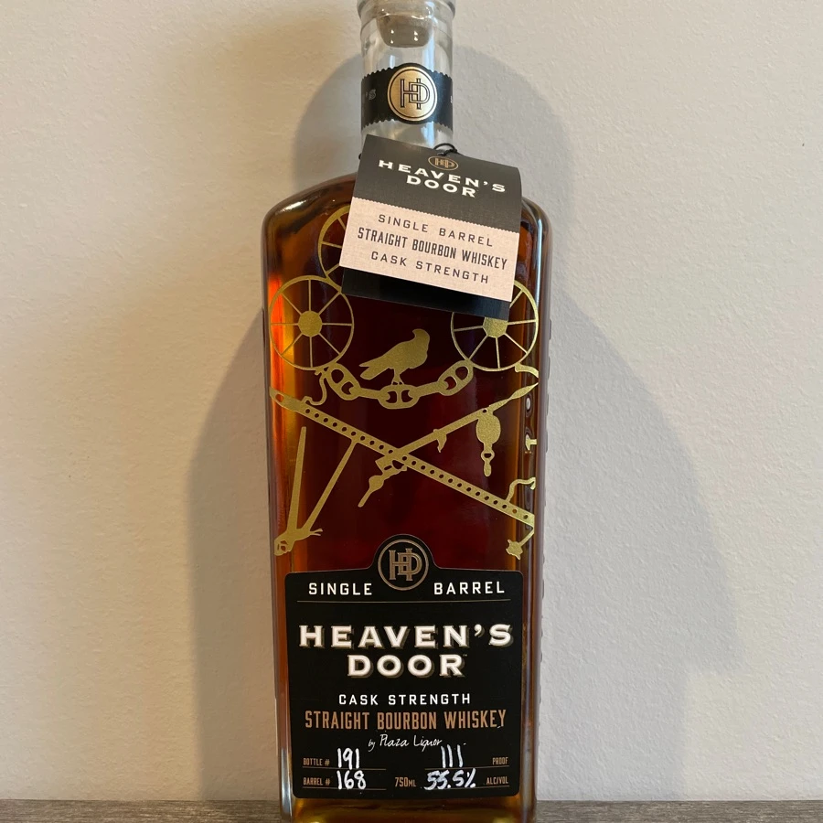Heaven's Door Cask Strength Straight Bourbon Whiskey Single Barrel (Plaza Liquor)